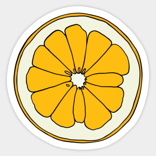 Orange Slice Illustration Sticker